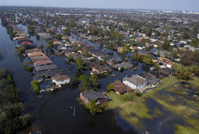 2.Katrina flooded new orleans